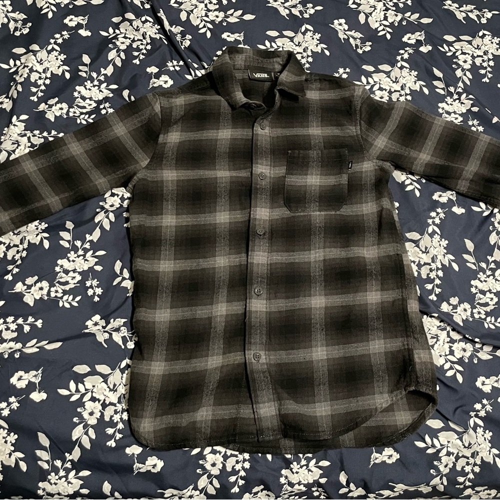 Vans Boys Medium Button Up Flannel